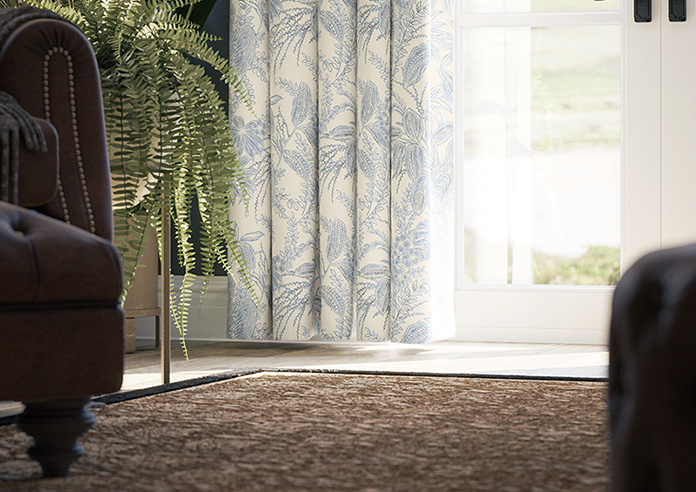 Maui, Indigo - Made to Measure Curtains - Image 5